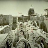 In July 1927, a severe earthquake hit Jerusalem killing 130 people.  About 300 buildings were damaged including Masjid al-Qibly on the south side of the al-Aqsa compound.  These photos show the extent of the damage as a result of the roof partially c