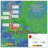 Sep 26, 23:00 (UTC+8) Update: Tropical Storm #09L (#Ian #HurricaneIan)  CAT 1 - Forecast &amp; Predictions Winds: 80 mph Pressure: 980 mb #TropicalStorm Tracker: #StrongWind #SevereWeather #Hurricane #Storm #Atlantic Source: