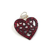 Item link:  Shop link:  #MosaicHeartOrnament, #Red #StainedGlass, #ValentinesDay, #Boho, #Love Token #Art, #Romance, #GirlfriendGift, #MothersDay, #Christmas #Ornament