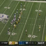 Some very poor clock management on the final possession for the #Colts. This is just a bad sequence.