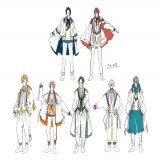アイドリッシュセブン Third BEAT! 2023年もどうぞよろしくお願いします  第1クールOP IDOLiSH7『THE POLiCY』  スタイリングとデザインを担当した中の、メイン衣装デザイン画をBOOKにUPしました(各衣装の詳細はBOOKへ)    全ての衣装と繋がり1つに  #アイナナ　#アニナナ