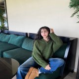 Sunday funday x @FashionNova as always the best ????\ud83c\udffb \ud83d\udd0d: Cozy rib knit collar sweater - hunter \ud83d\udd0d:All for you low stretch straight leg jean\ud83d\udd0d: Major trendsetter booties - chestnut