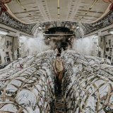 A heavy cargo aircraft arrived in T&uuml;rkiye  today carrying 500 tents for hundreds of people displaced by the devastating earthquakes.  The flight was chartered by Sweden  as part of the #NATO-supported @SAC_Program
