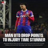 Don't know why #Olise didn't celebrate the goal (especially since it's a worldie)...is he a #ManUtd fan or something hehe #CRYMUN