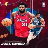 Join us in wishing a Happy Birthday to one of the most dominant players in the league today, @joelembiid!   #NBABDAY&nbsp;| @sixers