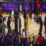 This moment between Kareem and LeBron is something special.