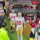 Jimmy G leads the 49ers onto the field