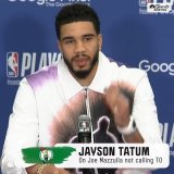 "We got a good core group of guys that know how to play under pressure."  Jayson Tatum on Joe Mazzulla's decision to not call timeout for final play