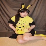 The three evolutions of Pikachu.  Models: me, Squeakachu and Pikachu Photographer: @robotpinemarten &bull; &bull; &bull; #cosplay #pikachu #pokemon #ポケモン #ポケモンコスプレ
