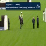 アスコット競馬場の5頭立ての障害戦で、4頭が馬場状態を理由に出走を取り消し、1頭立てに。