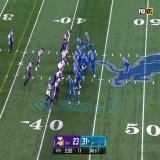 #Lions with another trick play, going to OT Penei Sewell to ice the game on a 3rd down conversion!  The 10-2 #Vikings will lose to the 5-7 #Lions