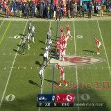 From earlier: Patrick Mahomes found out just exactly how fast #Seahawks rookie Tariq Woolen is.