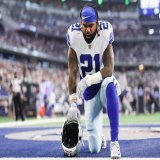 Ezekiel Elliott's rushing yards per game in career  2016          108.7 2017           98.3 2018           95.6 2019           84.8 2020          65.3 2021           58.9 2022           58.4