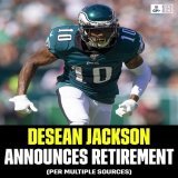 Congrats on an amazing career  @DeSeanJackson10