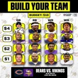 Build your all-time Bears/Vikings offense with $10