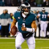 Jalen Hurts has now passed Cam Newton for the most rushing touchdowns by a QB in a single season with 15 (including playoffs).