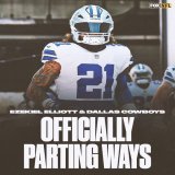 The Cowboys and RB Ezekiel Elliott are officially parting ways, per multiple sources.   He now will be a free agent.