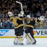 What's better than a SwayMark goalie hug? A #StanleyCup Playoffs SwayMark goalie hug.