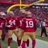 George Kittle with the BCB celebration