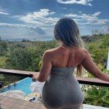 Photo by Nirelys Mateo in Puerto Rico. May be an image of 1 person, dress, sundress and horizon.