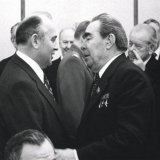 40 лет назад умер Брежнев. Помню, как я, пионер, стоял в карауле у портрета покойного, осознавая, какое печальное и тревожное событие произошло. Вспоминал слова вожатого из лагеря, что "только Леонид Ильич Брежнев удерживает Америку от ядерной войны!