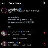 Ros&eacute;, Jisoo and Jennie commented on @Realtaeyang 's Instagram post!!! My VIP-BLINK heart!!!  VIBE IS OUT NOW #TAEYANGVIBE  #TAEYANG #BIGBANG  @Realtaeyang
