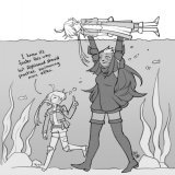 the perks of being a giant woman ms Gale is helping!  #ffxiv #ffxivart