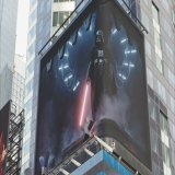 Have you seen the new #DarthVader  billboard from #OLEDSpace and ILM in Times Square?   #ObiWanKenobi  is now streaming only on @DisneyPlus.