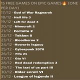 Filtrada la lista de juegos que regalar&aacute; Epic Games en Navidad. Preparaos porque se vienen buenas entregas