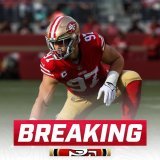 The following 4 #49ers were named first-team All-Pro:   Nick Bosa Kyle Juszczyk Trent Williams Fred Warner