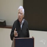 &ldquo;Teams like the Patriots, are the only things in America that build a sense of community and bring people together.&rdquo;  Robert Kraft address the team about the importance of giving back during the holiday season.