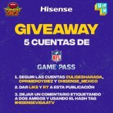 &iquest;Quieres una cuenta de #NFL Gamepass cortes&iacute;a de @Hisense_Mexico ? Vamos a regalar 5 Aqu&iacute; los detalles (el sorteo es el s&aacute;bado) #HisenseVIDAATV