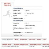 &Uuml;zg&uuml;n&uuml;z ama bu bilgiyi vermemiz lazımdı. Nicolo Zaniolo, Galatasaray'da