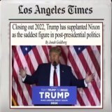 Closing out 2022, Trump has supplanted Nixon as the saddest figure in post-presidential politics. Ouch!  #DonaldTrump #USPolitics