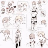 Been doing silly doodles   #eruri #AttackOnTitan #エルリ #進撃の巨人