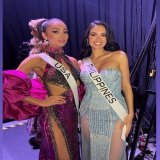 Miss USA  x Miss PH   LOOK: Miss Universe USA and Fil-Am R&rsquo;Bonney Nola shared backstage snaps with fellow delegate #CelesteCortesi during the 71st #MissUniverse preliminary night. (: R&rsquo;Bonney Nola/ Instagram)   RELATED STORY: