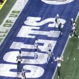 Jalen Hurts and the Colts mascot