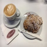 Breakfast at T4 Melbourne airport. Thank god for some good coffee before I leave Melbourne. I will miss my melbourne coffee.... .... ... .. #melbourne #melbournecoffee #brunetti #almondcroissant #coffee #melbourneairport #breakfast #instabreakfast #e