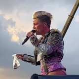 | @Pink has broken the record for the highest attended @BSTHydePark show with more than 70,000 attendees on each night.  The previous record was held by Adele and Elton John with 65,000 attendees.