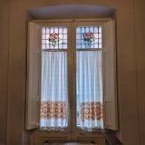 Doors of a modernist house. The Masonic house. Girona Catalonia