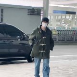 Jimin departing Seoul en route to rhe US this morning!    We hope he has a great time in the states!   HAVE A SAFE FLIGHT JIMIN