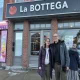 Had a fantastic chat with my fellow council "colleague" on the Gatineau side, Steve Moran of @actiongatineau ! Councillor Moran and I discussed the Alexandra Bridge, transit, linguistic insecurity, @ tlmep and of course, the new #LaBottega that will 