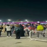 А ребята из оргкомитета ЧМ-2022 с юмором, причем весьма на грани. Перед матчем Англия - США музыканты из группы аниматоров исполняли &laquo;Катюшу&raquo;.      #Qatar2022 #FIFAWorldCup