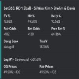 Arnold Palmer Invitational RD 1 3balls   4 nice 3ball plays, but they are all on bet365. Sorry for non-bet365 havers   BOL to all that tail!