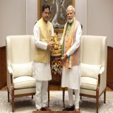 Chief Minister of Tripura, @DrManikSaha2 met Prime Minister @narendramodi.