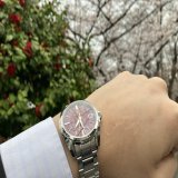 おはようございます。  桜と椿をバックに。  #SBGH269 #グランドセイコー