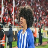 A Wydad ball boy crying after the final whistle as Wydad lost to Al Ahly.   Emotional  #DestinationMorocco2025
