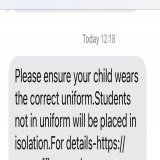 Nothing quite like an ominous text from your child&rsquo;s school to get in the mood for back to school on Monday  I&rsquo;m still on the fence about school uniform&hellip; what do you think #edutwitter