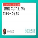 【無料】 12/17(土) 中山11R ターコイズS  フォローRTいいねしたら無料で読めます  #BOOKERS