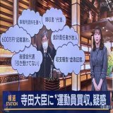 衆院選の選挙費用を虚偽記載したり、後援会が故人を会計責任者として収支報告を行っていた事が発覚した寺田総務大臣だけど、更に運動員の買収疑惑まで浮上したって凄まじいな。  寺田総務大臣はもう山際大臣や葉梨大臣のような辞任ではなく、河井夫妻のように逮捕されなければならない域に達している。